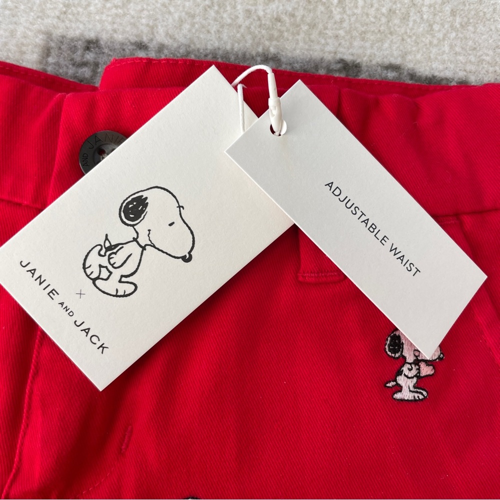 NWT Janie & Jack x Snoopy Red Shorts - Picture 3 of 6